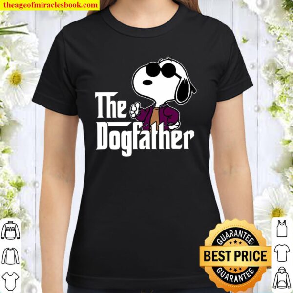 Snoopy The Dogfather Classic Women T-Shirt