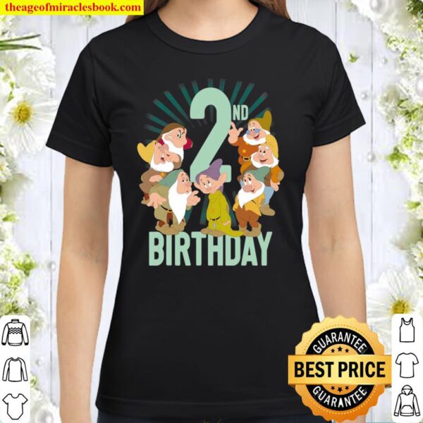 Snow White Seven Dwarfs 2Nd Birthday Portrait Classic Women T-Shirt