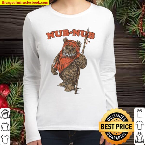 Star Wars Nub-Nub Ewok Vintage Camp Premium Women Long Sleeved
