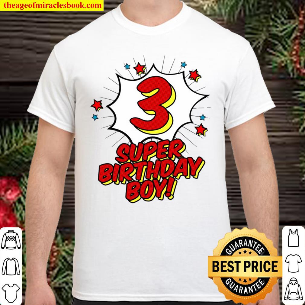 Superhero birthday hot sale boy shirt