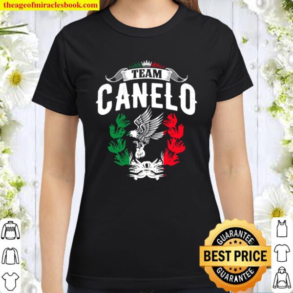 Team Canelo Mexico Alvarez Mexico flag Aguila Tricolor box Classic Women T-Shirt