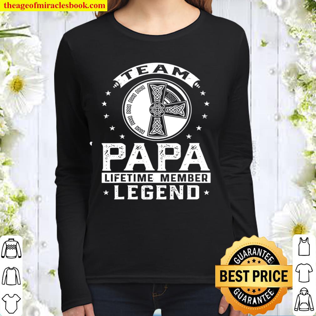 Team papa lifetime member legend tee Women Long Sleeved