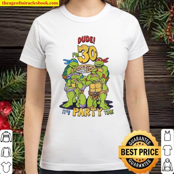 Teenage Mutant Ninja Turtles 30Th Birthday Pizza Party Classic Women T-Shirt