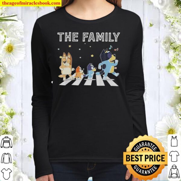 The Bluey Family shirt, Abbey Road shirt, Family gift, Father_s day gi Women Long Sleeved