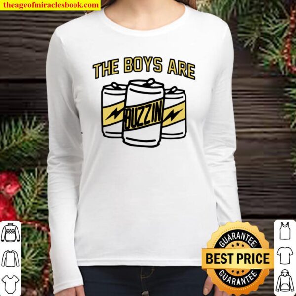 The Boys Are Buzzin Vintage Drinking Women Long Sleeved