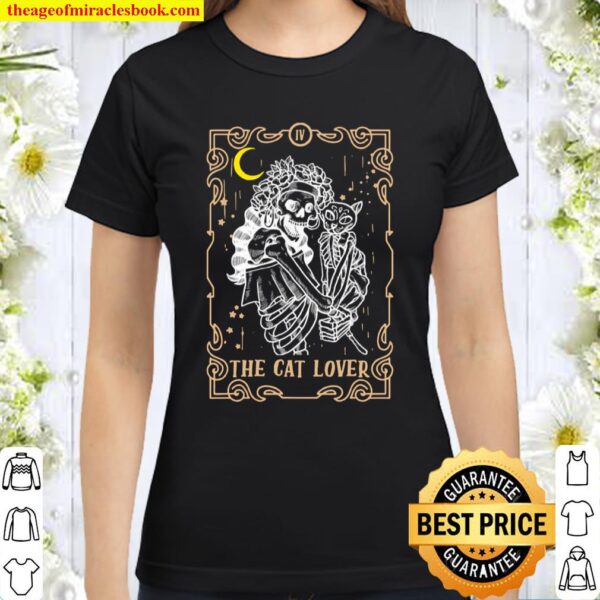 The Cat Vintage Tarot Card Magic Occult Supernatural Classic Women T-Shirt