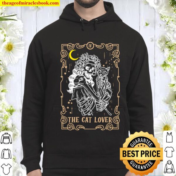 The Cat Vintage Tarot Card Magic Occult Supernatural Hoodie