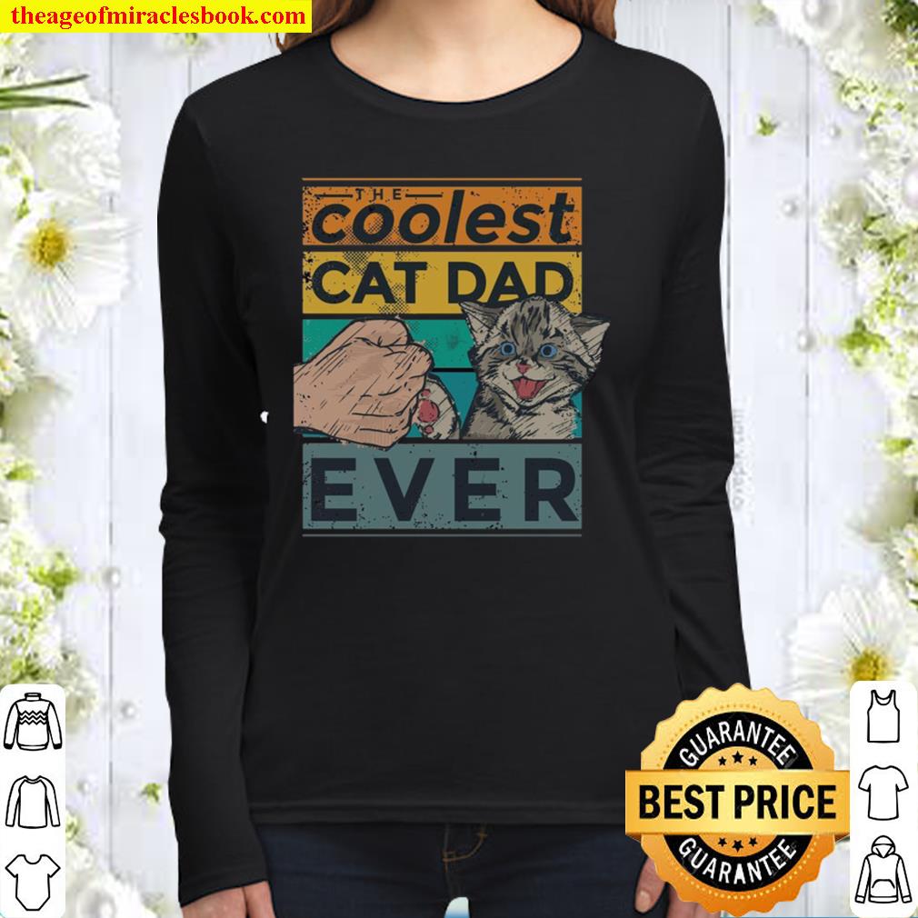 The Coolest Cat Dad Ever Women Long Sleeved