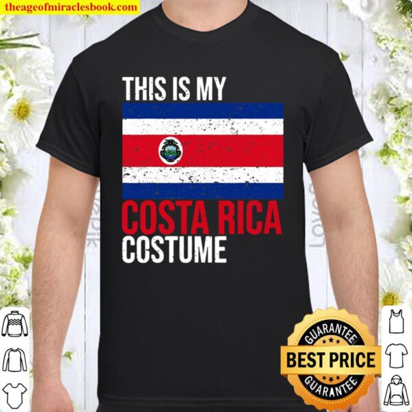 This Is My Costa Rica Flag Costume For Halloween Shirt