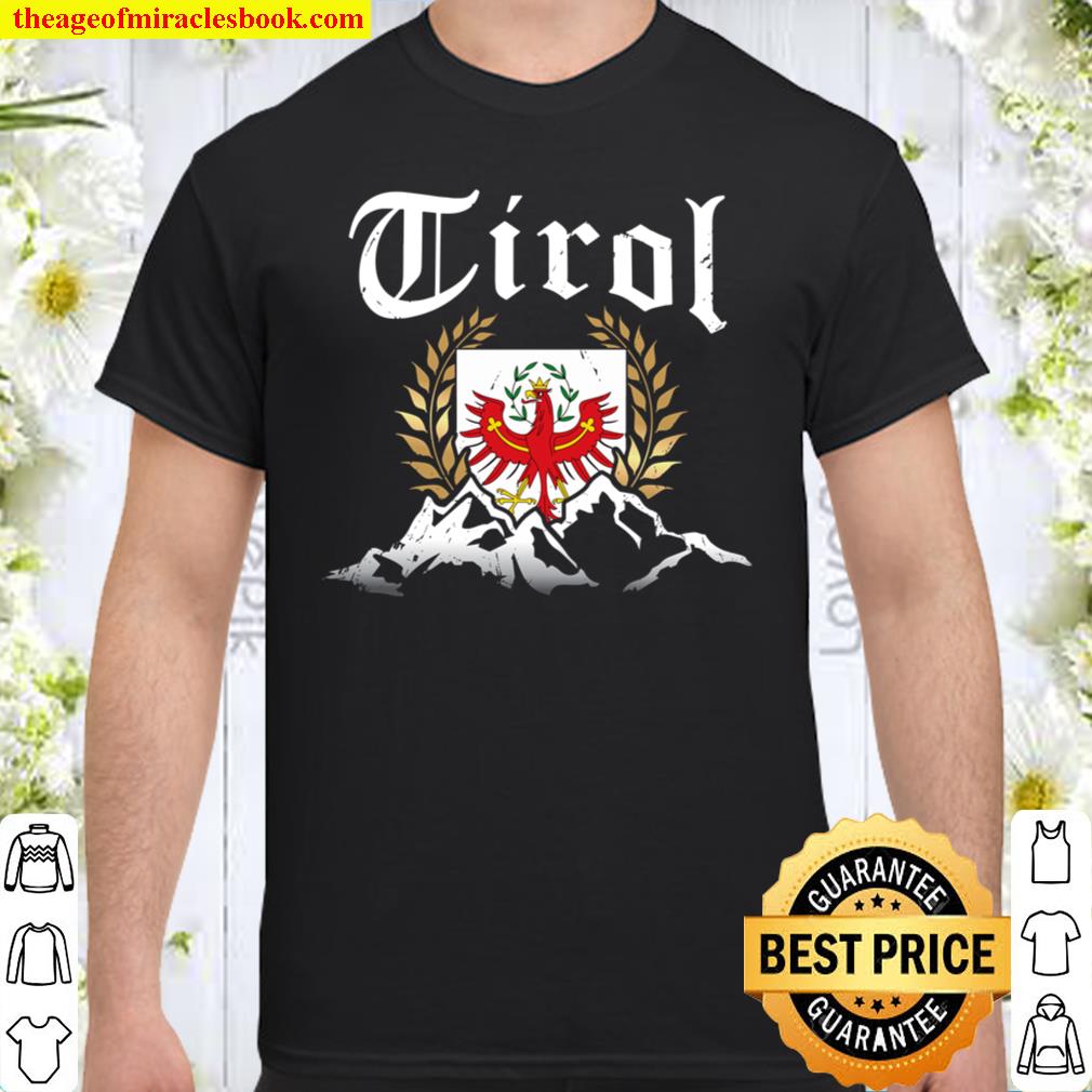 Tirol mit Bergen & Tiroler Adler Wappen Heimat Herren Damen Shirt