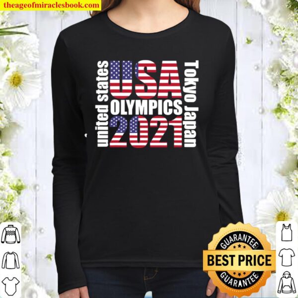 Tokyo Olympics 2021 Usa Team Women Long Sleeved