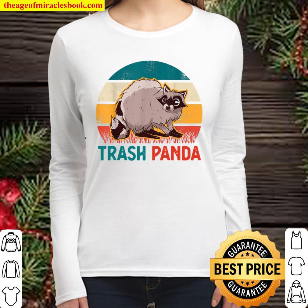 Trash Panda Cute Racoon Raccoon Women Long Sleeved
