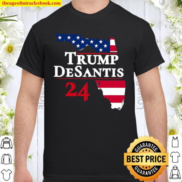 Trump Desantis 2024 Election Shirts Make America Florida Shirt