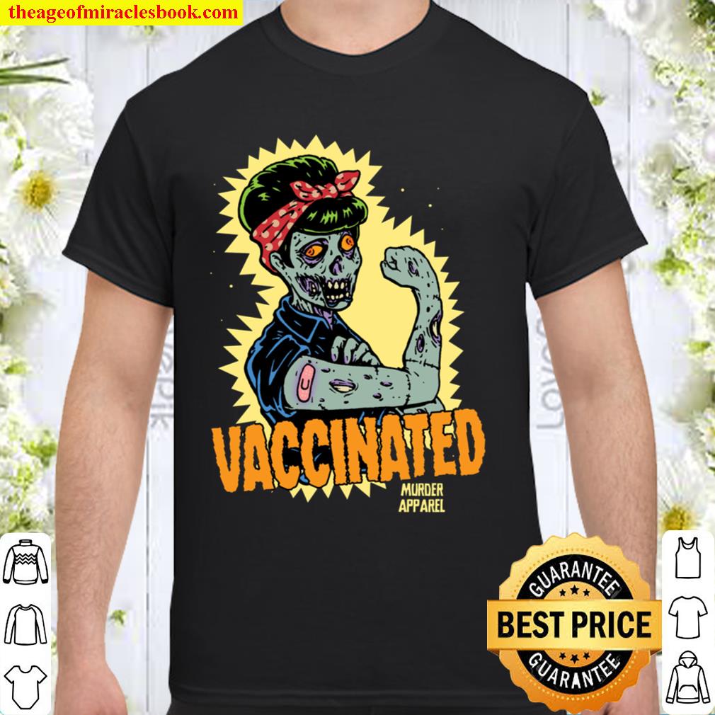 Vaccinated Zombie Rosie Girl Power Feminist Goth Retro hot Shirt, Hoodie, Long Sleeved, SweatShirt