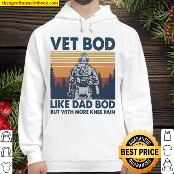 Vet Bod Like Dad Bod But With More Knee Pain Vintage Hoodie