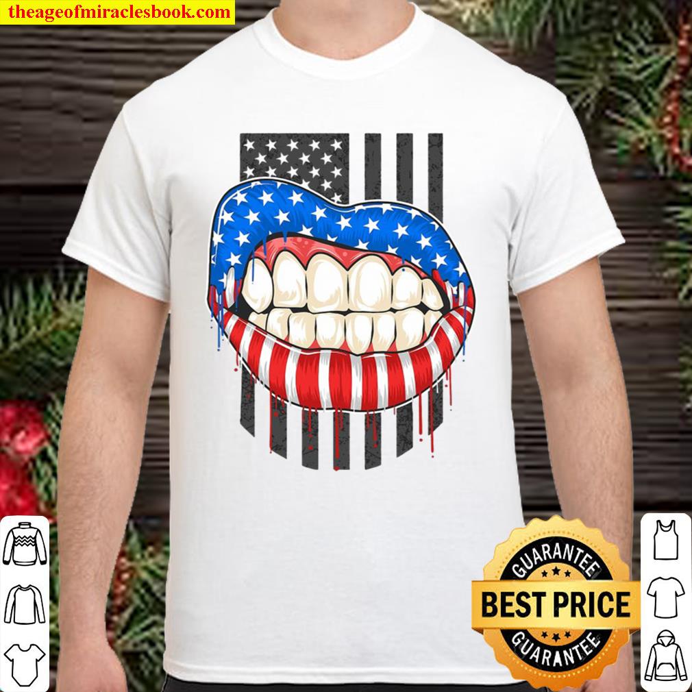 Veterans – America Lips Flag Shirt