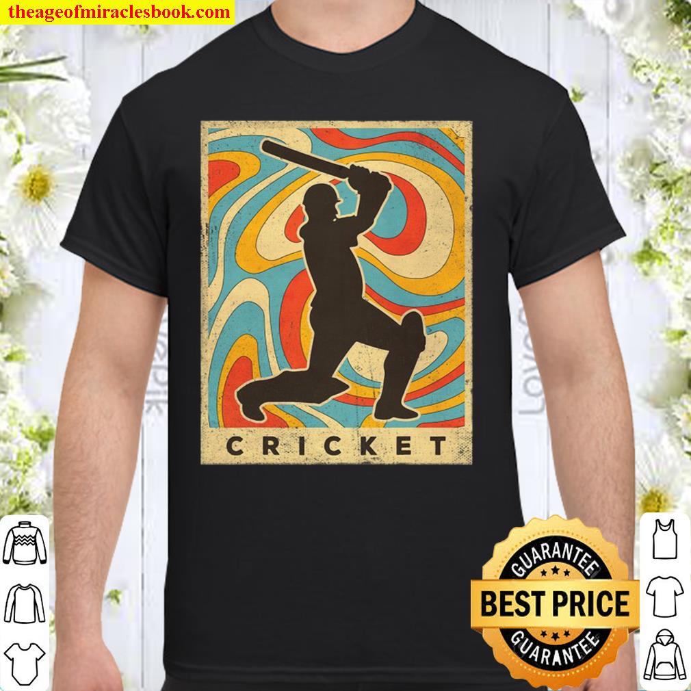 Vintage Cricket Sport Retro Poster limited Shirt, Hoodie, Long Sleeved, SweatShirt