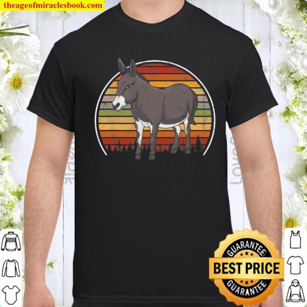Vintage Donkey Retro Animal Shirt
