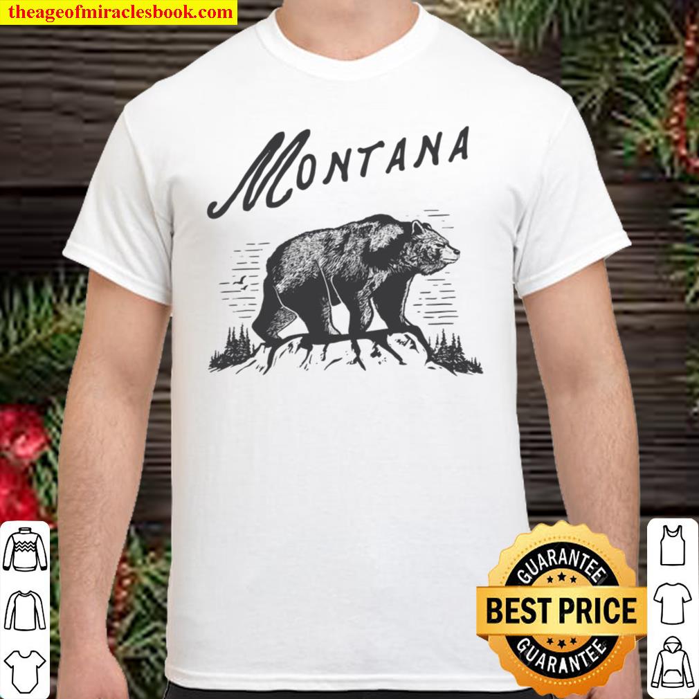 Vintage Montana State Grizzly Bear Retro Montana Black Bear new Shirt,  Hoodie, Long Sleeved, SweatShirt