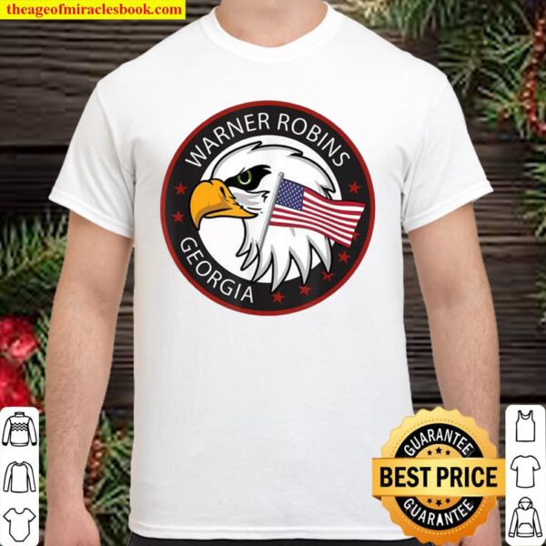 Warner Robins Georgia GA Eagle American Flag Shirt