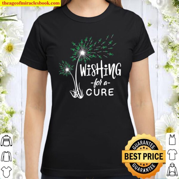 Wishing For Spinal Cord Injuries Awareness Support Ribbon Classic Women T-Shirt