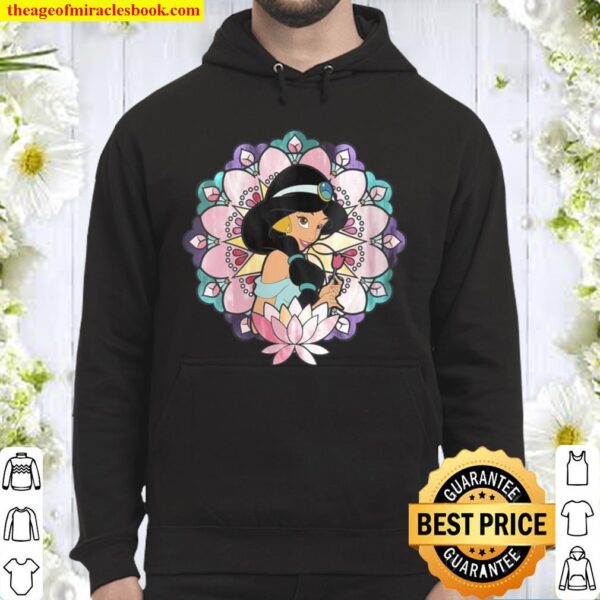 Womens Disney Aladdin Jasmine Stained Glass Lotus Hoodie