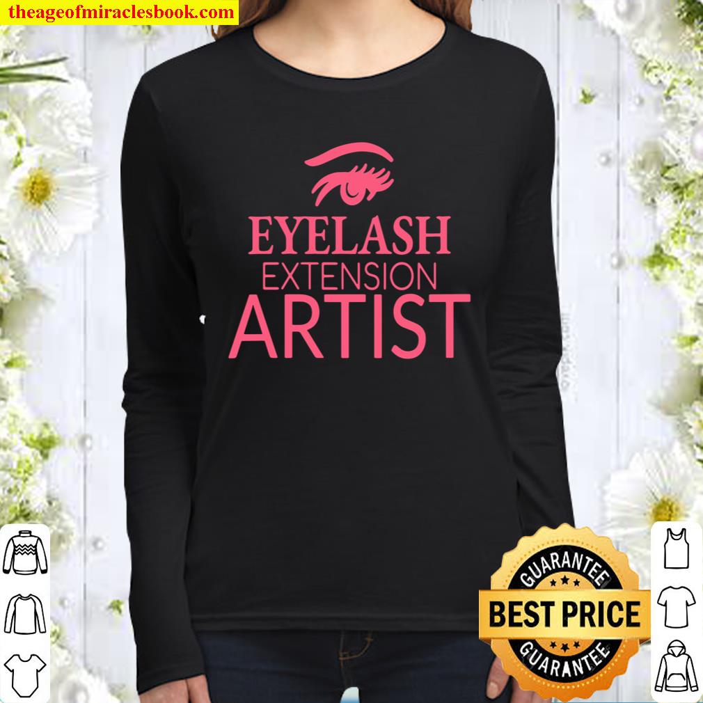 Womens Eyelash Extension Artist Women Long Sleeved