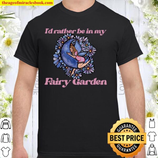 Womens Fairy Gardener Cute Fairies Artwork Shirt