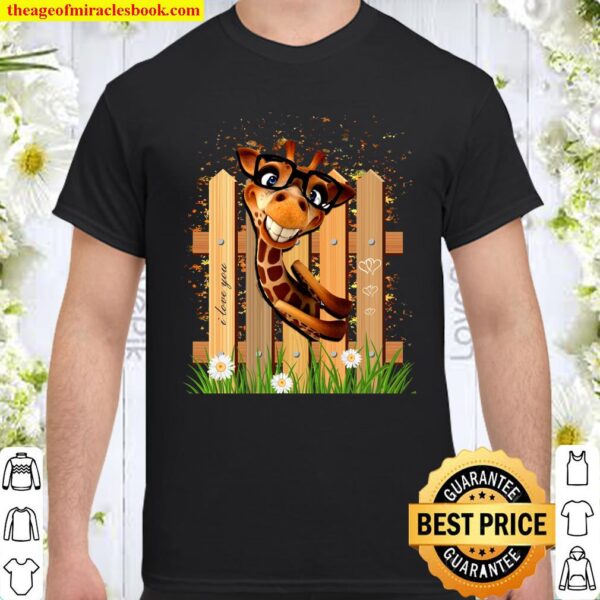 Womens Summer Giraffe Printed Funny Cute Animal Graphic Tops Shirt