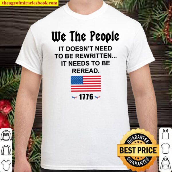 4th of July 1776 We the People Shirt, Patriotic Labor Day Shirt