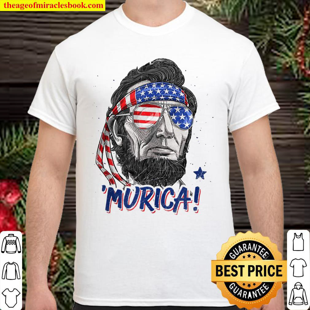 [Best Sellers] – Abraham Lincoln 4Th Of July Murica Men Women American Flag shirt
