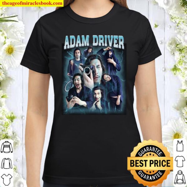 Adam Driver Fan Adam Driver Adam Driver Printed Graphic Tee, RAP Hip-hop Classic Women T-Shirt