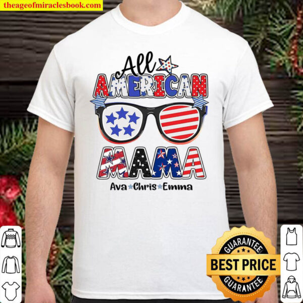 All American Mama Shirt, 4th Of July Shirt, Mama Shirt, American Sungl Shirt