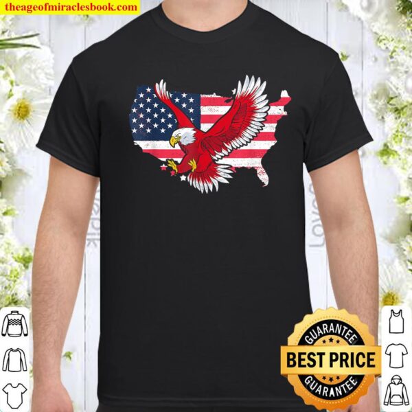 American Flag Eagle Shirt for 4th of July Shirt