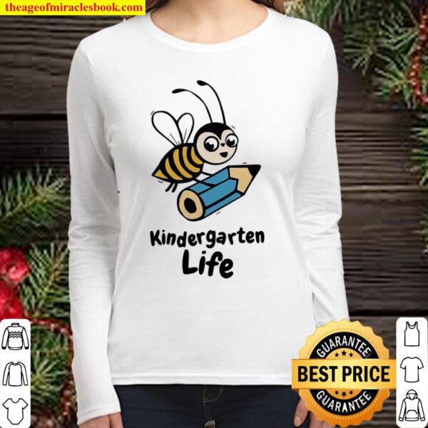 Bee Pencil Kindergarten Life Women Long Sleeved