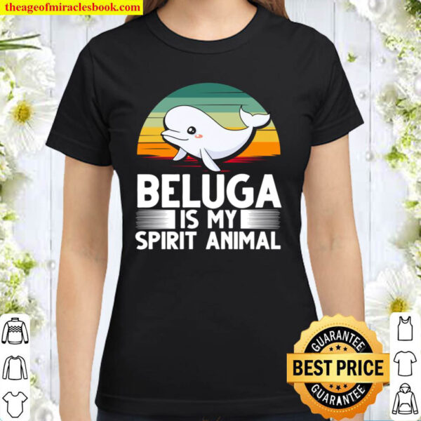 Beluga Whale Baby Animal Classic Women T Shirt
