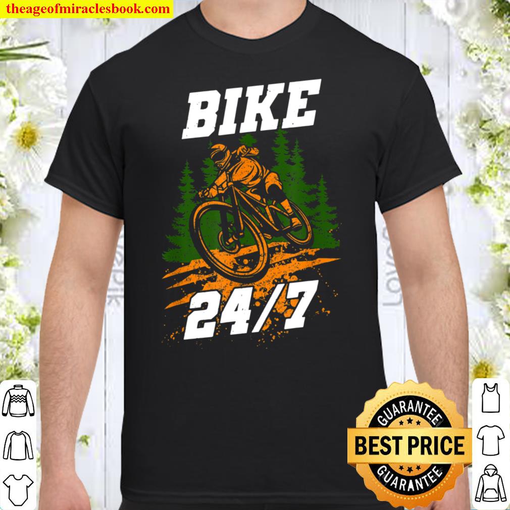 Bike 247 - Funny Bicycle Mountain Bike MTB Shirt