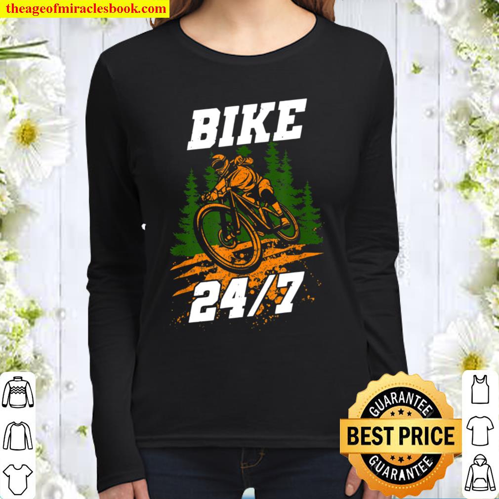 Bike 247 - Funny Bicycle Mountain Bike MTB Women Long Sleeved