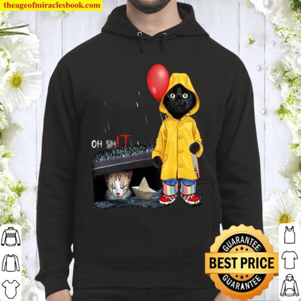 Black Cat Oh Shit Chucky Georgie Denbrough Pennywise Hoodie