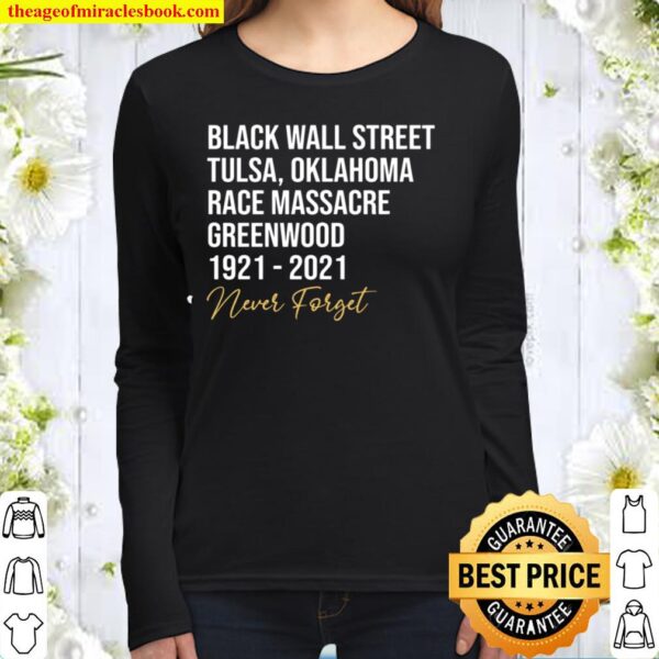 Black Wall Street Tulsa African American - Black History Women Long Sleeved