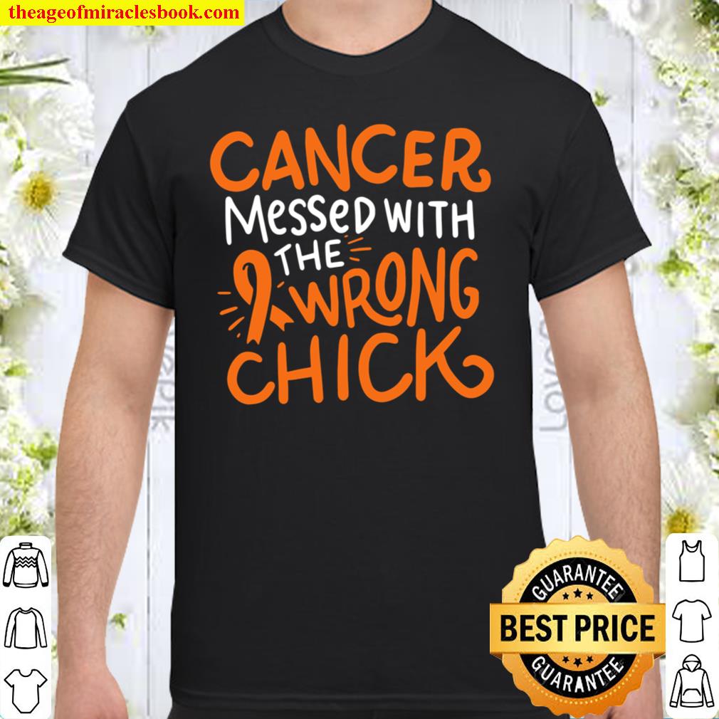 Blood Cancer Awareness Survivor Leukemia Chemo Orange Ribbon Shirt