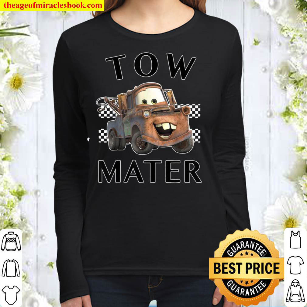 Cars McQueen Shirt Cars Tow Mater Finish Graphic Women Long Sleeved
