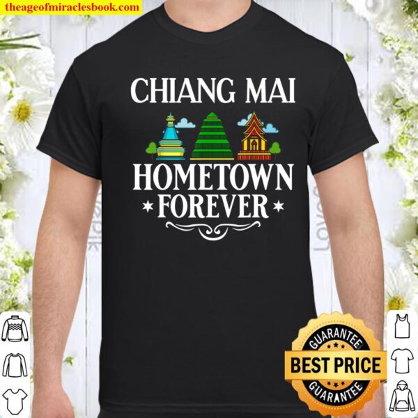 Chiang Mai Thailand City Skyline Map Travel Shirt