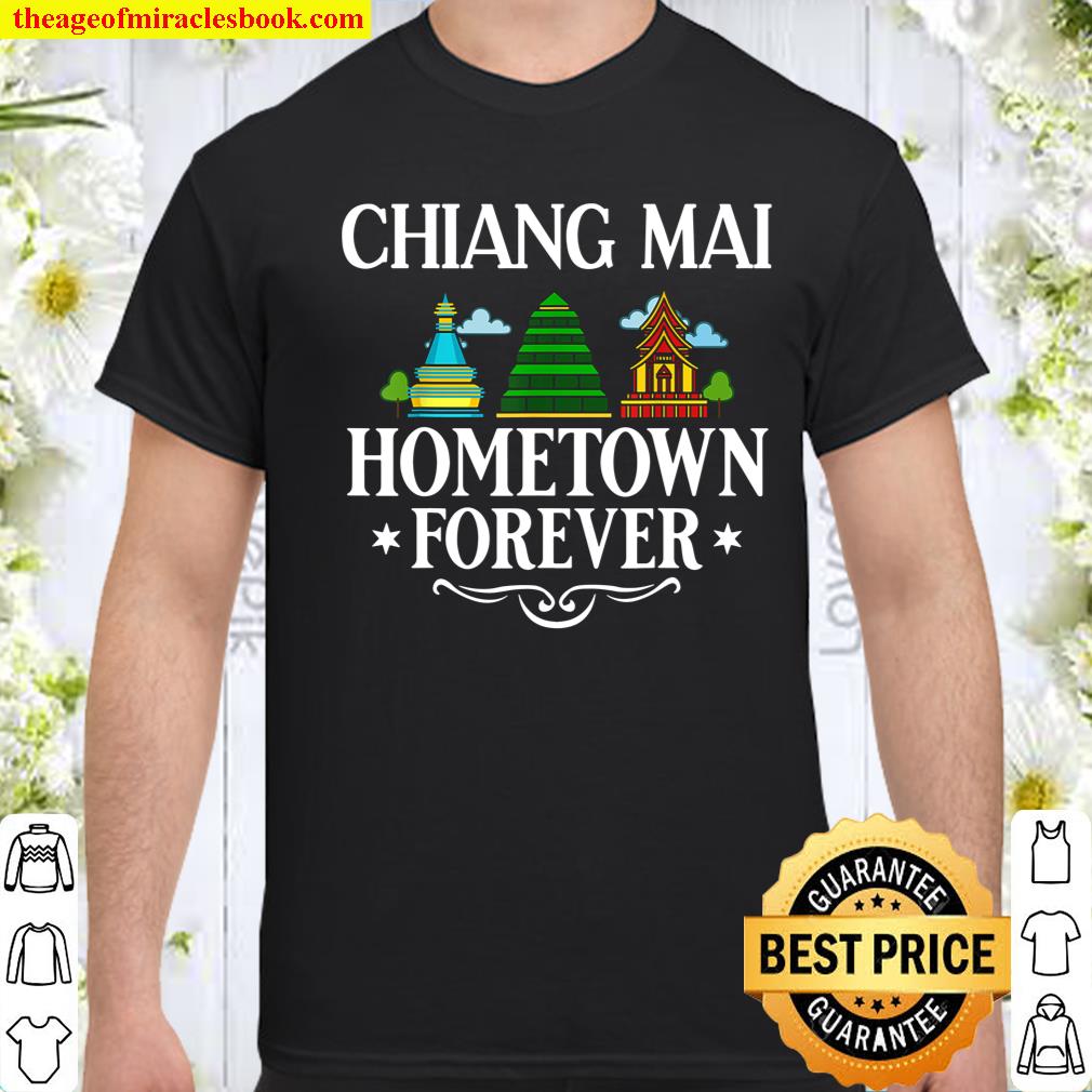 Chiang Mai Thailand City Skyline Map Travel T-Shirt
