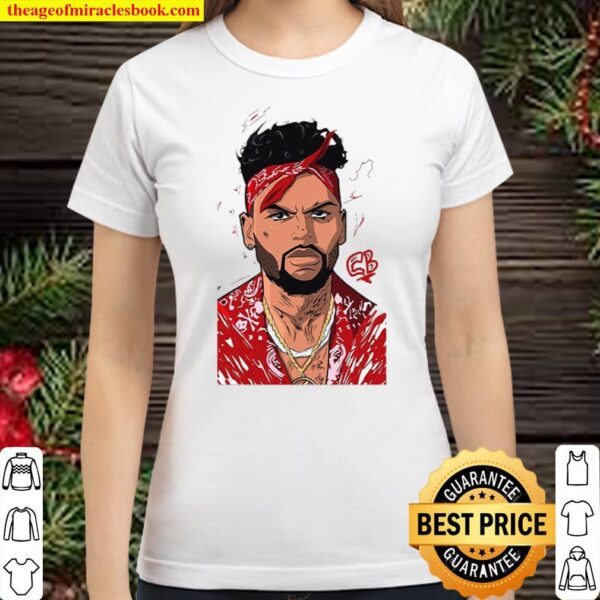 Chris Brown T-Shirt 3D, Vintage Chris Brown Classic Women T-Shirt