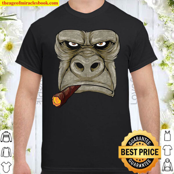 Cigar Smokers Gorilla Face Shirt