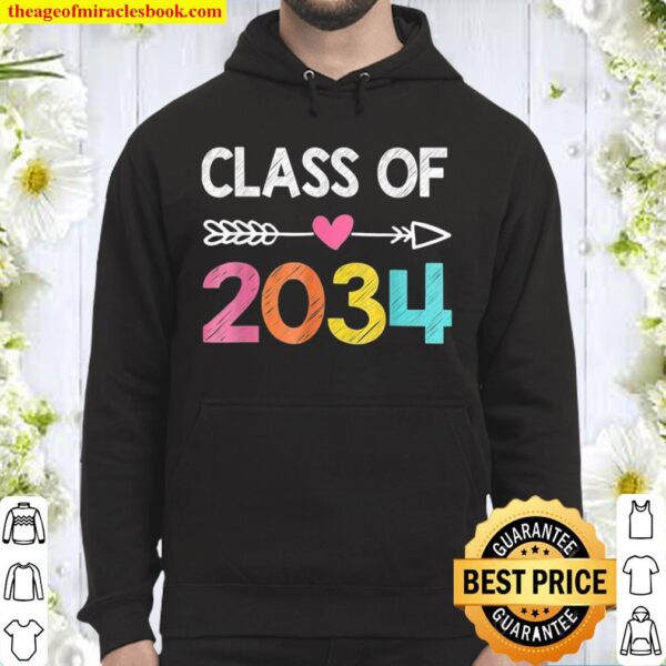 Class Of 2034 Shirt PreK Graduate Preschool Graduation Hoodie