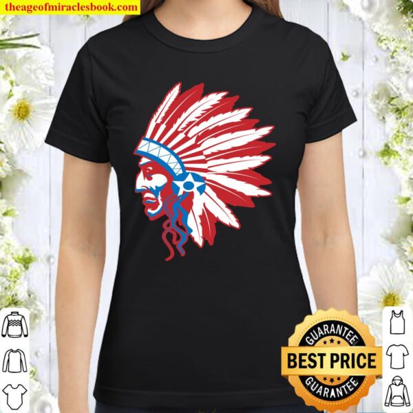 Cool Native American USA Funny US Flag Indian Pride Gift Classic Women T-Shirt