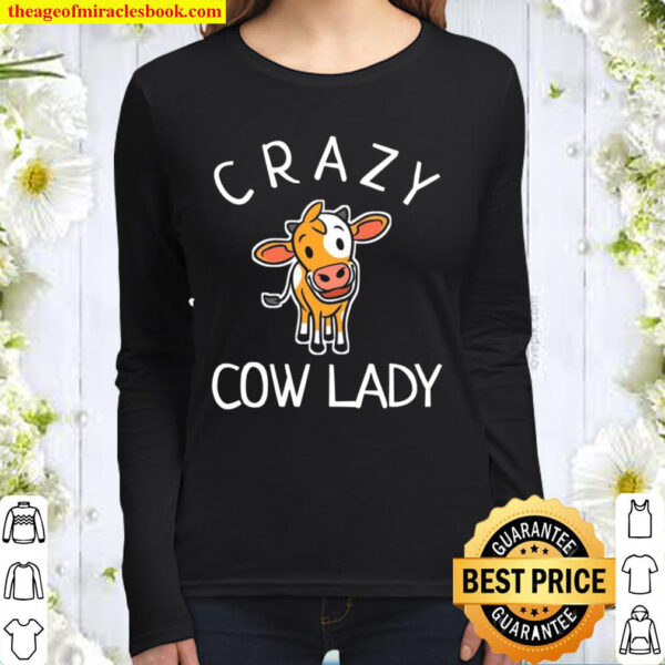 Crazy Cow Lady Women Long Sleeved