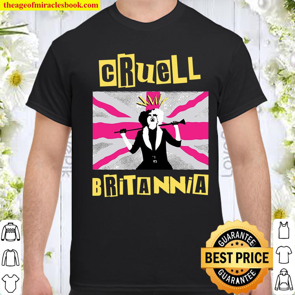 Cruella Cruell Britannia Flag Pop Art shirt, hoodie, tank top, sweater